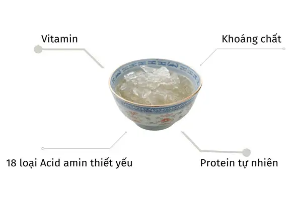 Thành phần dinh dưỡng của yến tươi chưng sẵn